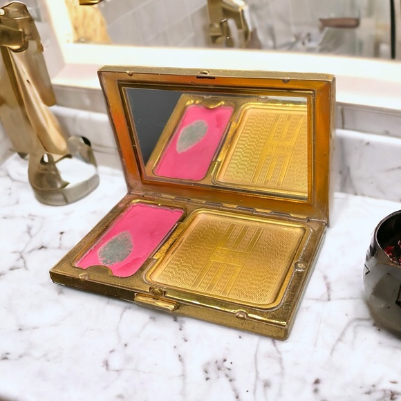 🌺Vintage 1940’s Art Deco Guilloche Enamel Compact - Picture 14 of 14